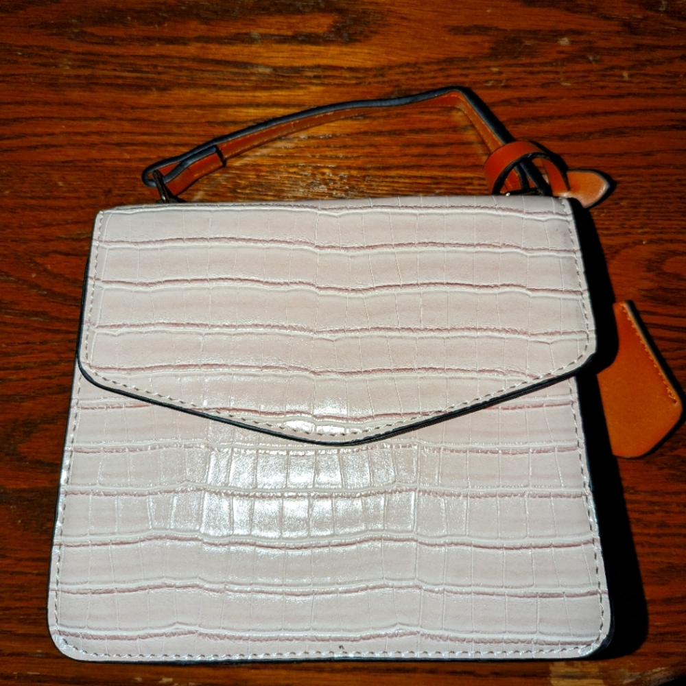 small pink handbag